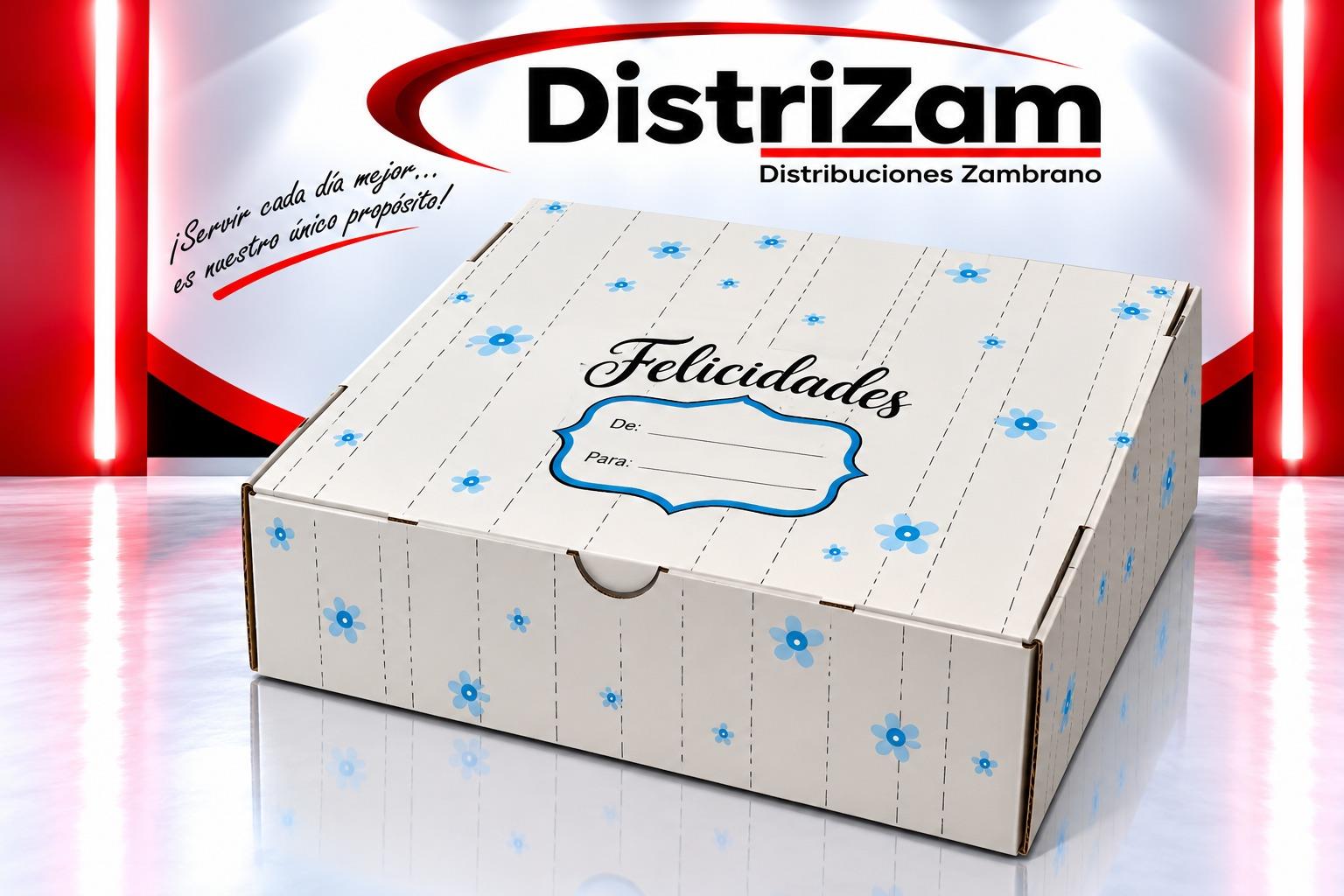 Fotografía de Caja Felicidades · Azul