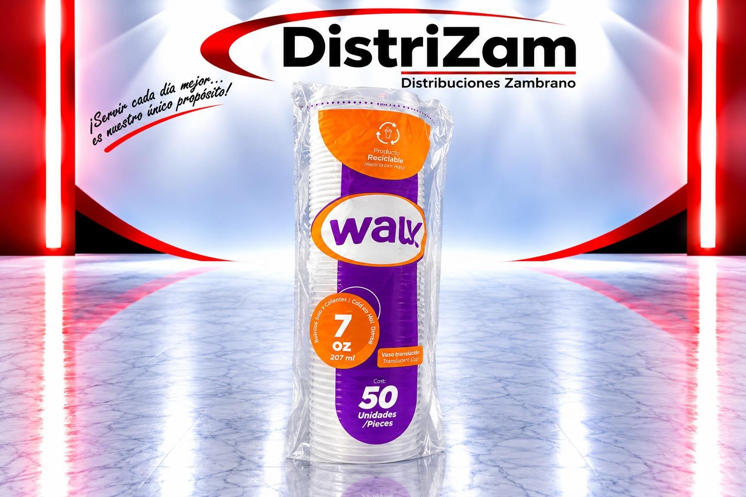 Fotografía de Walk · Vaso translúcido 7 oz